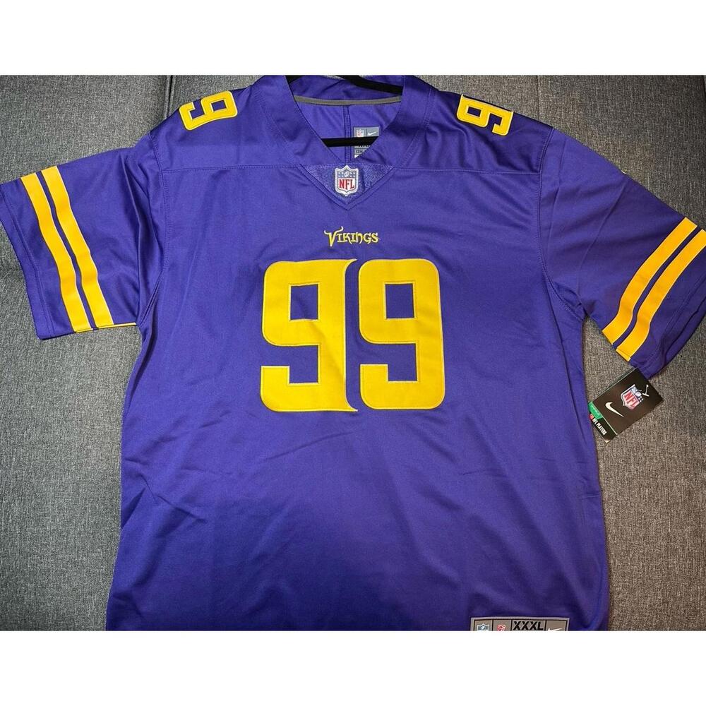 Nike Men's Purple and Yellow Jersey